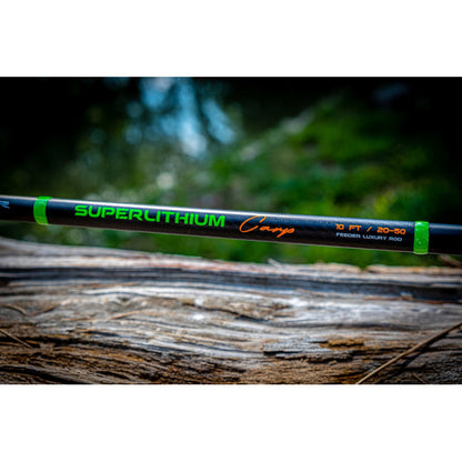 Фидер въдица MAVER SUPERLITHIUM FEEDER CARP 10FT - 3.00M/20-50G on a wooden surface.