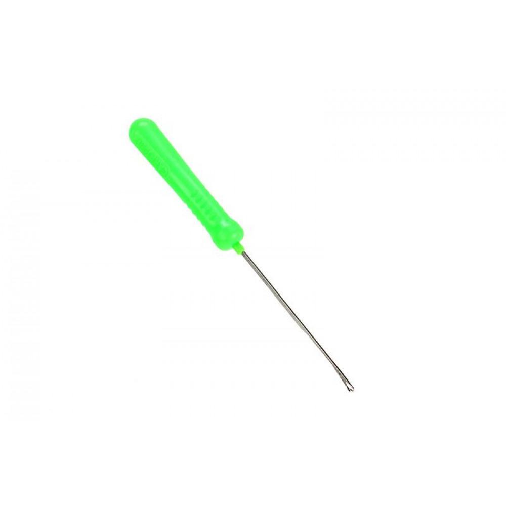 Игла за ледкор Carp Pro SPLICING NEEDLE CP3987 с ергономична зелена дръжка и неръждаема стомана.