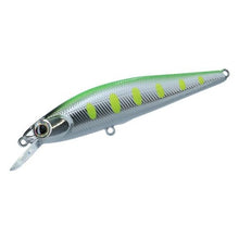 Воблер DAIWA DR.MINNOW II 42FS CHART YAMAME - 4.2cm/3.5gr, зеленый и серебряный, идеален для рыбной ловли.