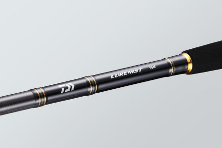Спининг въдици DAIWA LURENIST close-up of the rod highlighting design and features.