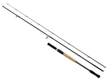 Спининг въдицa DAIWA PHANTOM LIBERALIST 763MLRSS - 2.29m/5-25gr, изображена отстрани, с отделяща се дръжка.