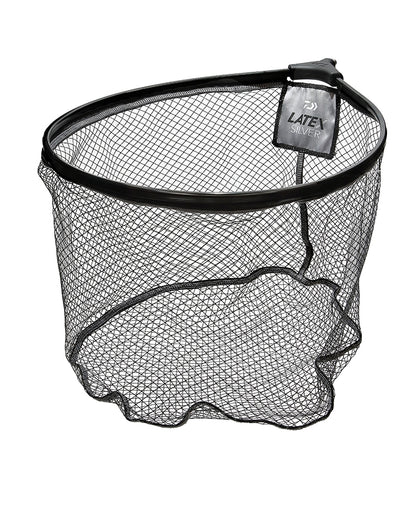 Глава за кеп със силиконова мрежа DAIWA LATEX SILVER LANDING NET - 45cm