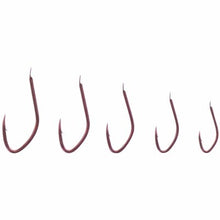 Куки DRENNAN Red Maggot - комплект от тъмночервени рибарски куки с микро контра и извито острие.