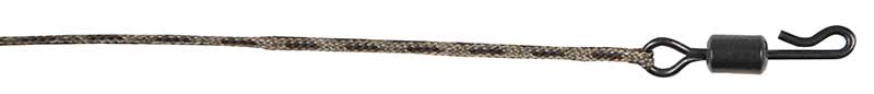 Готов монтаж Fox Edges Naturals Submerge Leaders – 30lb / 75см / 3бр. с вирбел и шлаухи за риболов.