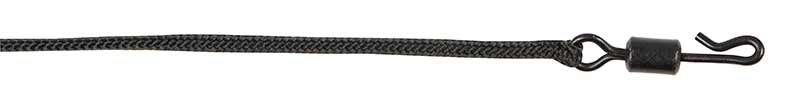 Готов монтаж Fox Edges Naturals Leadcore Leaders – 50lb / 75см / 3бр. с черен вирбел и шлаухи.