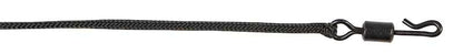 Готов монтаж Fox Edges Naturals Leadcore Leaders – 50lb / 75см / 3бр. с черен вирбел и шлаухи.