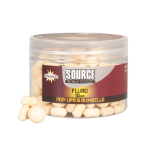 Плуващи топчета Dynamite Baits THE CRAVE Fluro Pop-Ups - 10mm в буркан с ярки цветове и стабилна плаваемост.