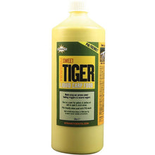 Атрактант Dynamite Baits Premium Liquid Carp Food SWEET TIGER - 1l in a yellow bottle showcasing its attractive packaging.