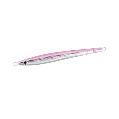 Джиг Shimano Stinger Butterfly King Slasher - 180gr с ярким розовым и серебристым дизайном для рыбалки.
