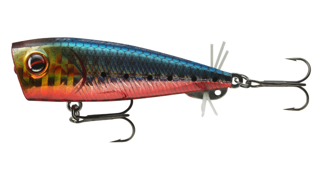 Попер DAIWA PROREX CHINING BUG 55F - 7cm/12.9gr in eagle red berry color, ideal for fishing.