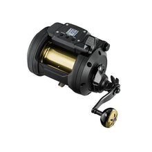 Електрически мултипликатор Daiwa TANACOM 1200 с цифров дисплей и златна макара.