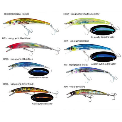 Морски воблер YO-ZURI F979 Crystal Minnow 3D 90S - 9.0cm/10gr. различни модели с холографски покрития