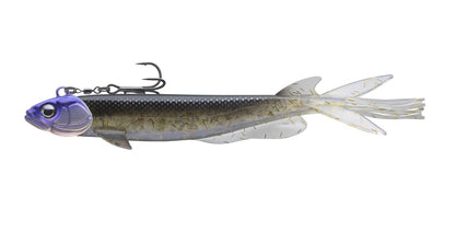 Пелагични силиконови примамки DAIWA PROREX V-MARLEY PELAGIC SHAD - 21cm/80gr (комплект) с лъскава повърхност.