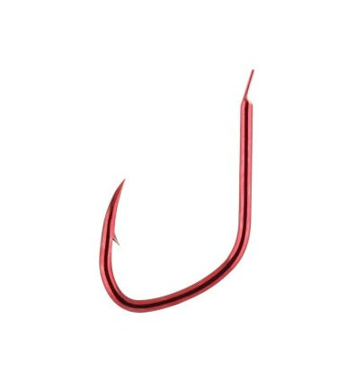 Куки GAMAKATSU LS 2210R HOOKS - RED, червена риболовна кука с острие и контра за риболов.