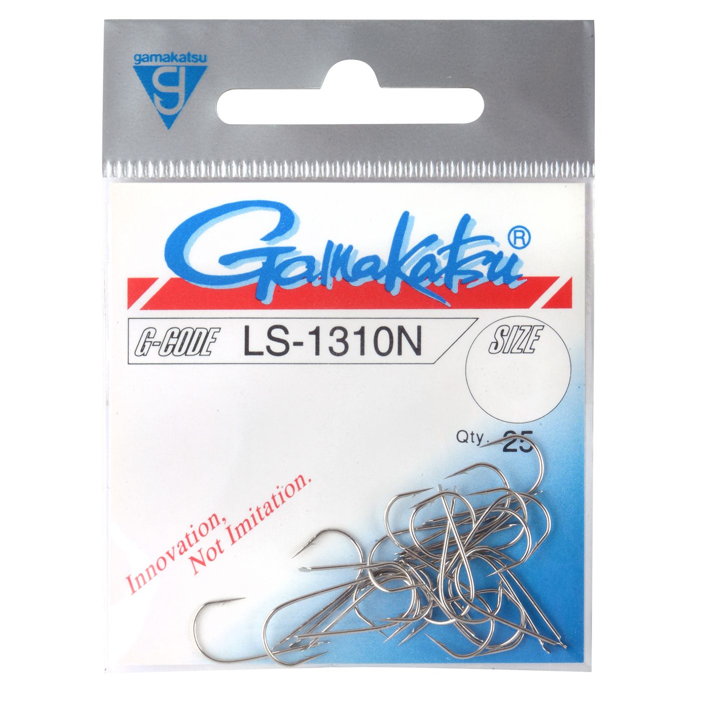 Куки GAMAKATSU LS 1310N HOOKS - NICKEL на опаковка с 25 куки, идеални за риболов.