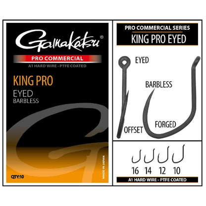 Куки GAMAKATSU PRO-C KING PRO SPADE A1 PTFE - BLACK