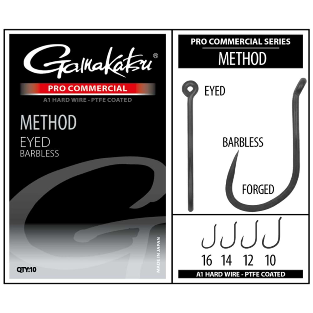 Куки GAMAKATSU PRO-C METHOD A1 PTFE - BLACK