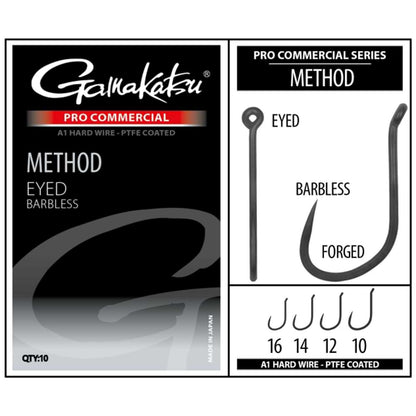 Куки GAMAKATSU PRO-C METHOD A1 PTFE - BLACK