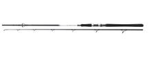 Спининг въдица за морски риболов DAIWA GRANDWAVE POLLOCK - 2.40m/40-100gr на фона на бяло.