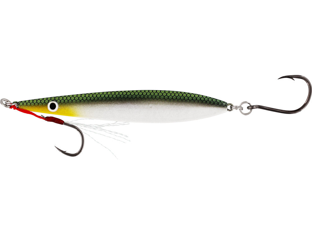 Кастинг джиг Westin F360 SBass - 9CM/26GR с зелёным цветом и крючком, идеален для рыбалки.
