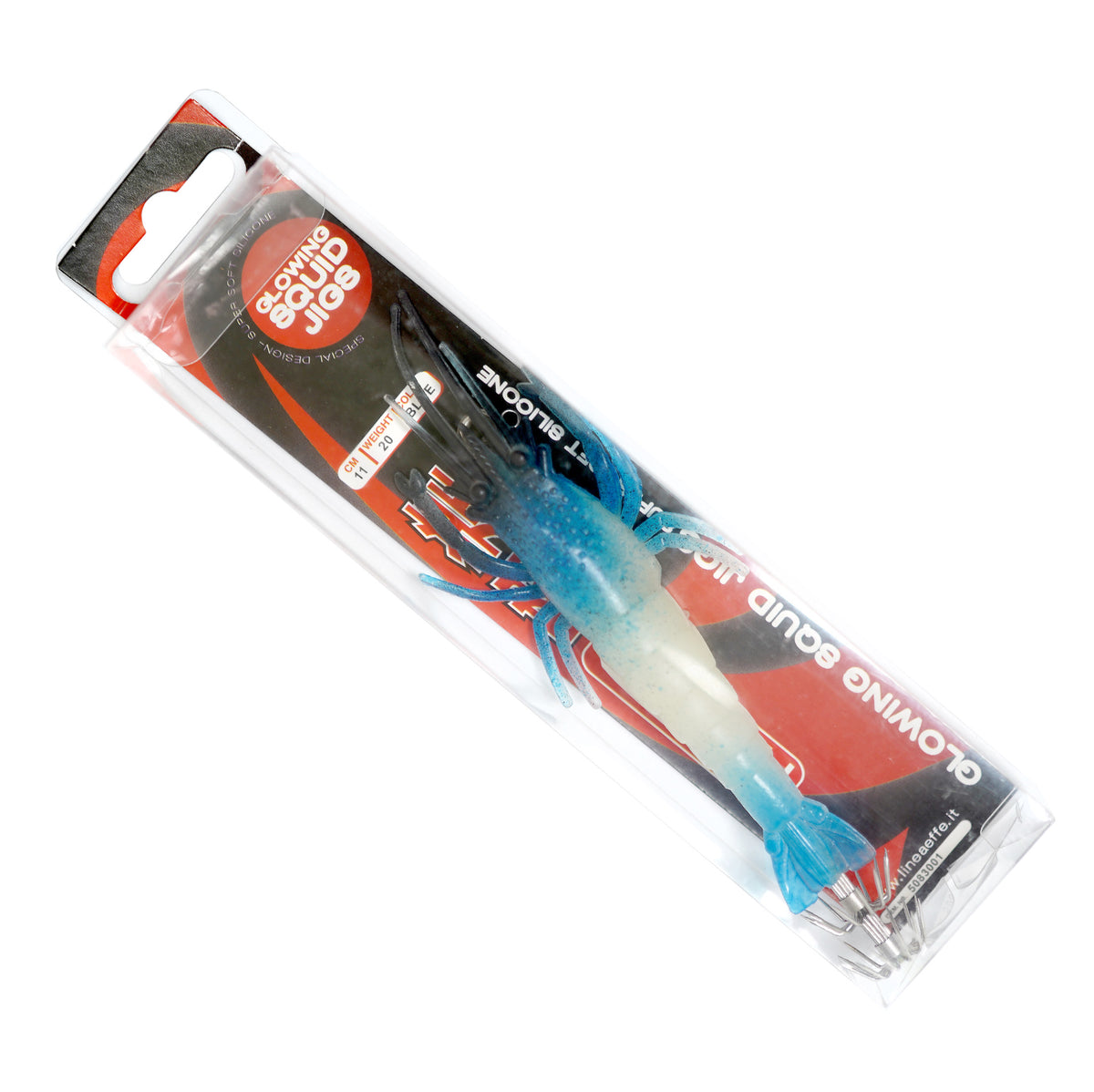 Силиконовая флуоресцентная креветка Hikaru Glowing Squid Jig - 10.5cm