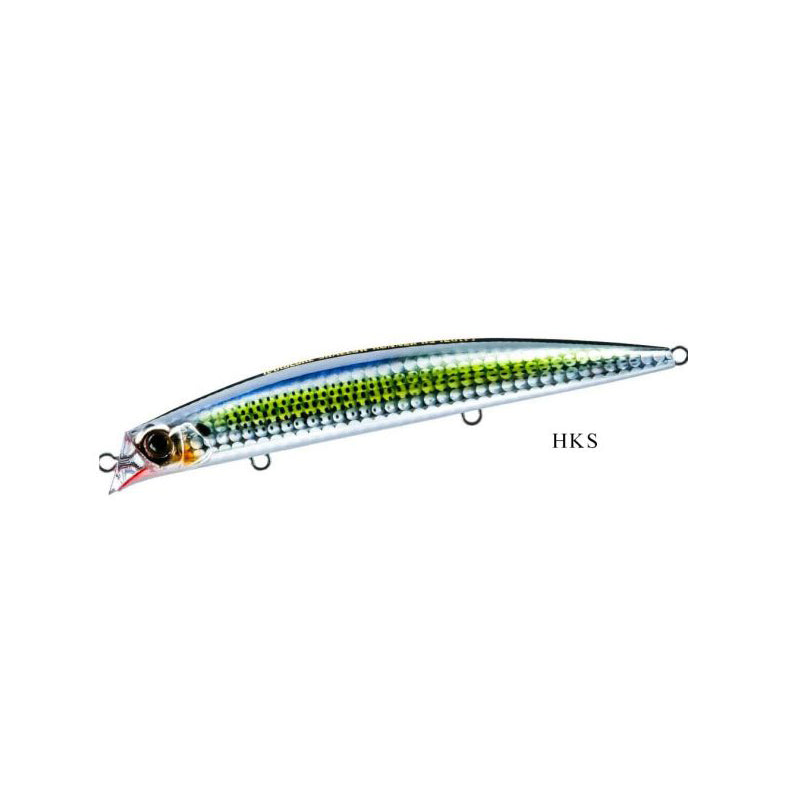 Морски воблер DUEL F1195 Shallow Runner F120 - 12.0cm/17gr в синьо-зелени цветове с вградени волфрамови топчета HKS