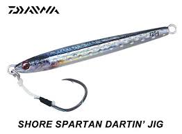Джиг DAIWA SHORE SPARTAN DARTIN JIG - 14cm/90gr с реалистичным дизайном UV REAL KIBINAGO.