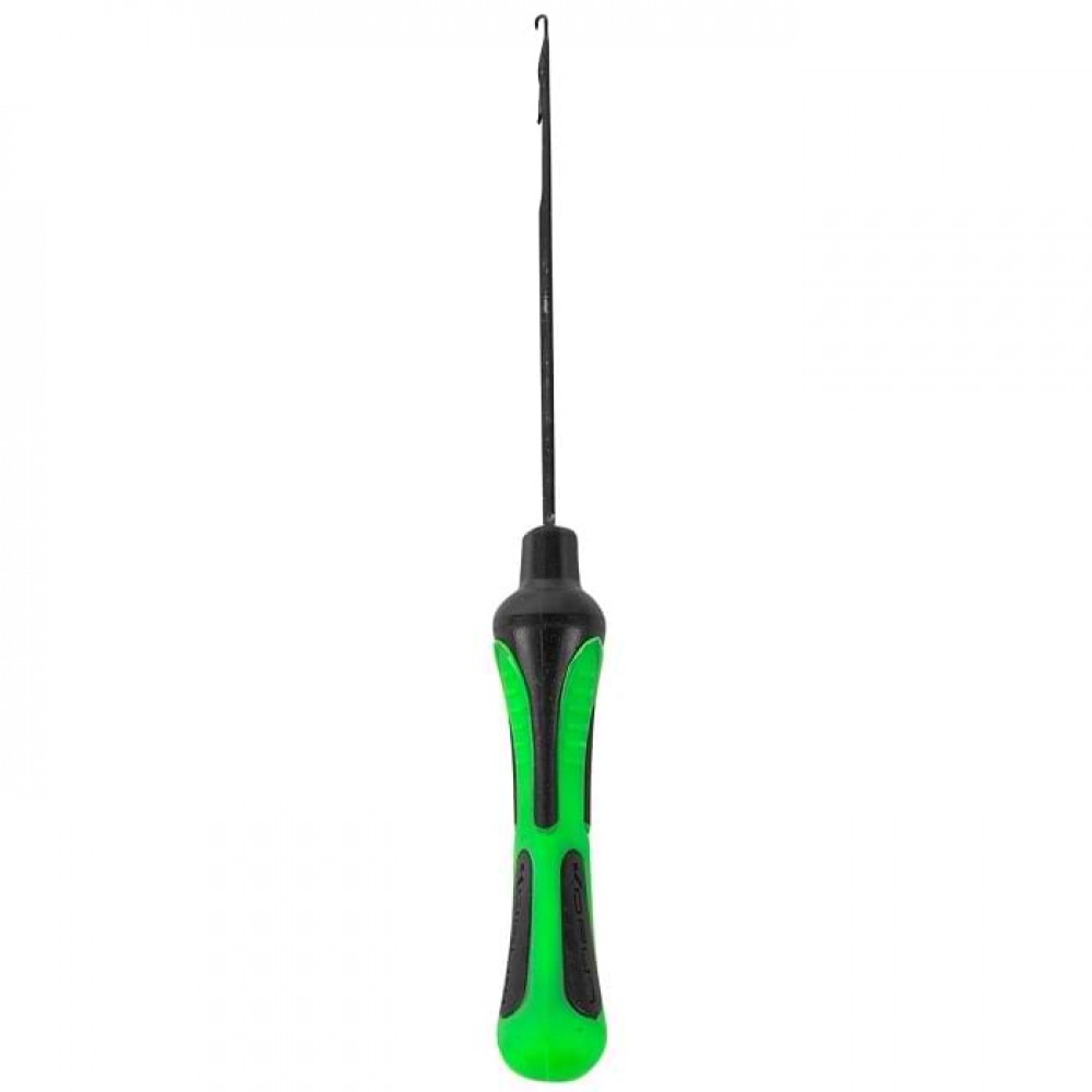 Игла KORUM TI - GATED NEEDLE SMALL с ергономична дръжка и покритие за максимална видимост и комфорт при работа.