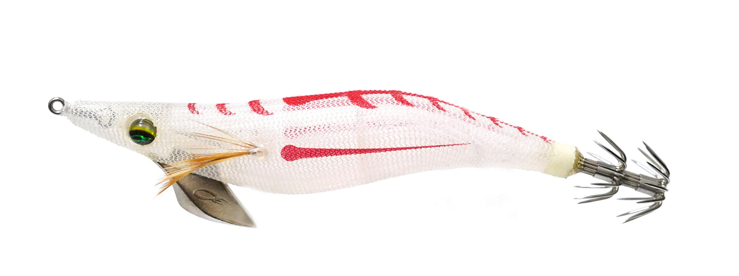 Примамка за калмари и октоподи DAIWA Emeraldas Peak 3.5 -130mm/19.5g, лъжица с червени акценти