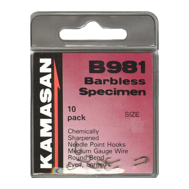 Куки без контра Kamasan B981 Barbless Eyed