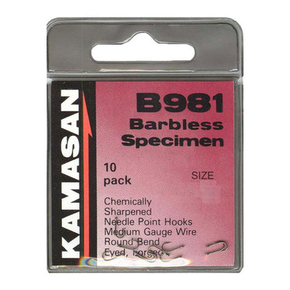 Куки без контра Kamasan B981 Barbless Eyed
