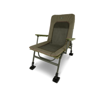 Луксозен фидер стол KORUM Supa Lite Stretch - Deluxe Chair с ергономичен дизайн и удобна подплата