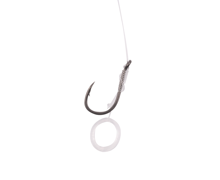 Вързани куки с контра на косъм KORUM BANDED HAIR RIGS BARBED (4 inch/10cm)