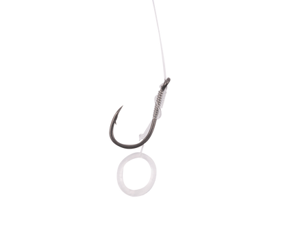 Вързани куки с контра на косъм KORUM BANDED HAIR RIGS BARBED (4 inch/10cm)