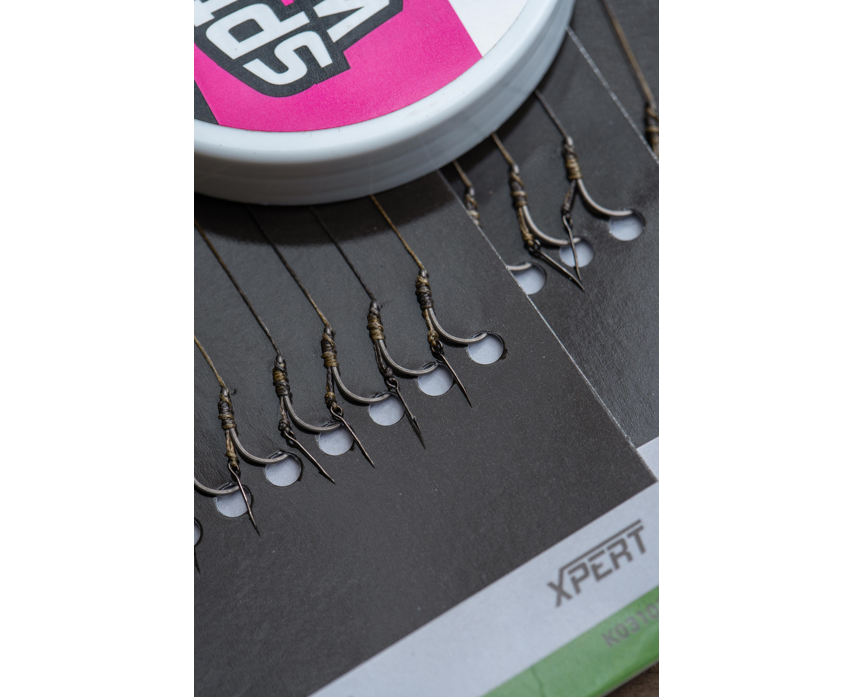 Δεμένα αγκίστρια με αρπάδι για hair rig KORUM SPIKED METHOD HAIR RIGS BARBED