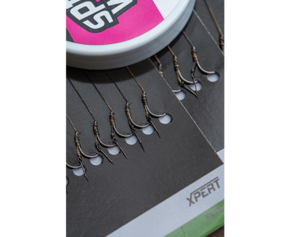 Δεμένα αγκίστρια με αρπάδι για hair rig KORUM SPIKED METHOD HAIR RIGS BARBED