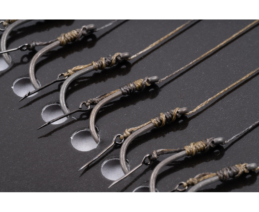 Δεμένα αγκίστρια με αρπάδι για hair rig KORUM SPIKED METHOD HAIR RIGS BARBED