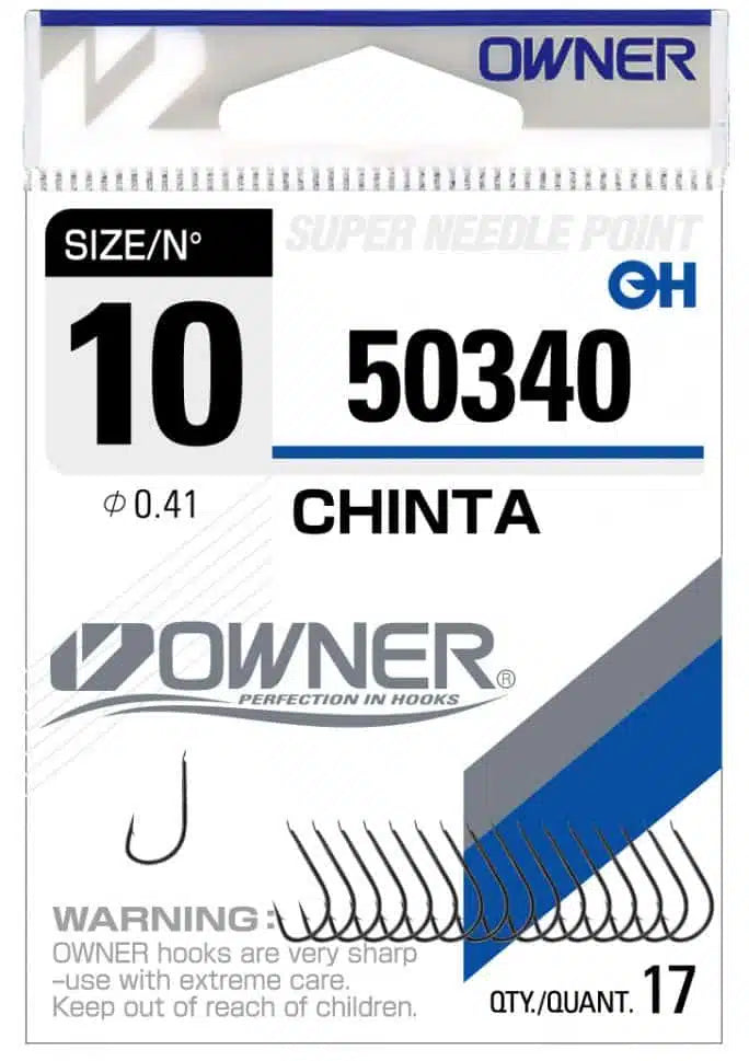 Куки OWNER CHINTA BLACK CHROME - 50340 - пакет с куки размер 10, Super Needle Point, 17 броя.