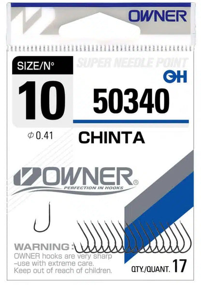 Куки OWNER CHINTA BLACK CHROME - 50340 - пакет с куки размер 10, Super Needle Point, 17 броя.