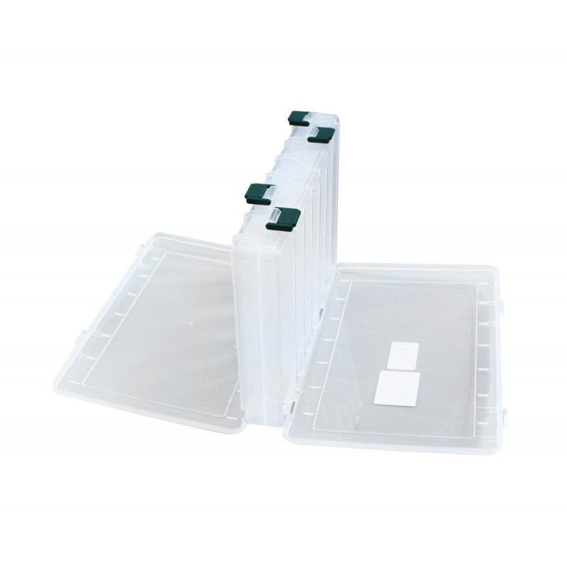 Кутия за воблери Plastilys - TB18 с 10 отделения и здрави закопчалки. Размери: 20.20x17x4.30 см.