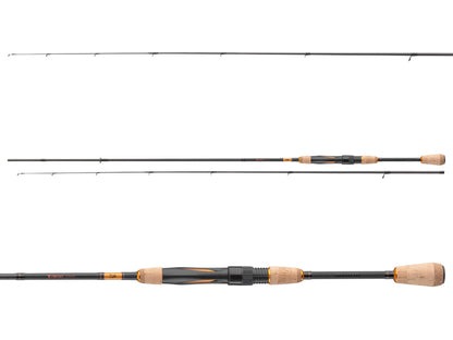 Спининг въдица DAIWA Presso Iprimi ST - 1.95/2.15m, показваща различни ъгли и детайли на дизайна.
