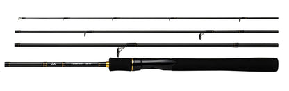 Спининг въдици DAIWA LURENIST MOBILE - 4 части, четири части спининг с черен корпус и удобна дръжка.