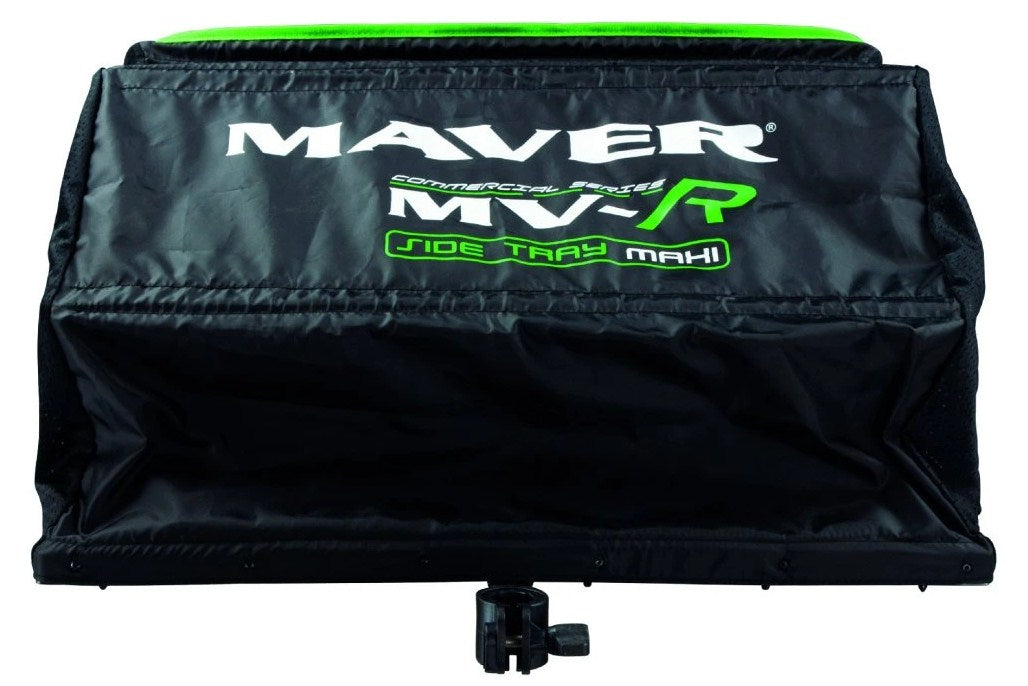 MAVER SIDE TRAY W/TENT 60x45cm showing the black and green design and practical attachment feature