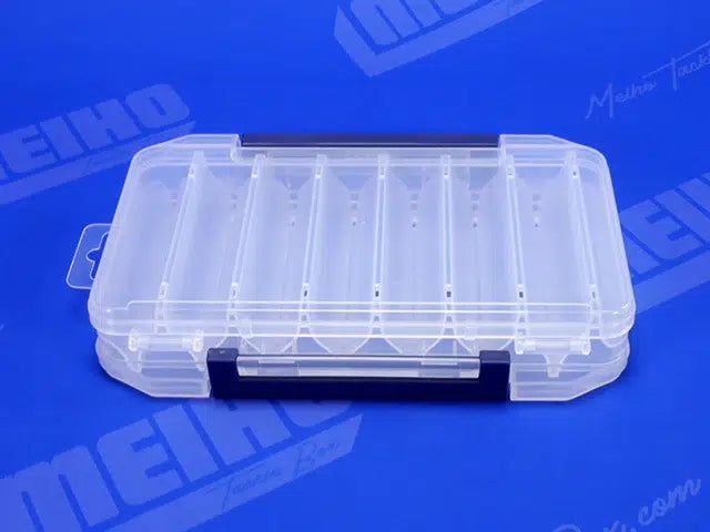 Кутия за примамки Meiho Reversible 100 с двустранен дизайн и 7 V-образни отделения.
