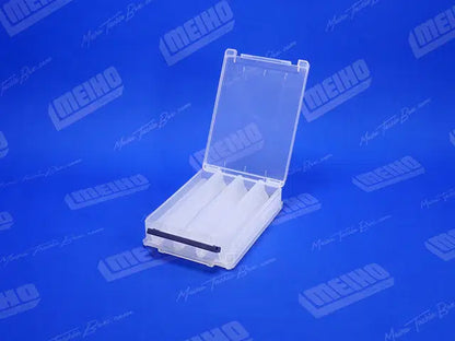 Кутия за примамки Meiho Reversible 180V, двустранна с 4 триъгълни отделения, идеална за воблери до 180 мм.