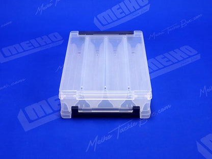 Кутия за примамки Meiho Reversible 180V - двустранна прозрачна кутия с 8 триъгълни отделения