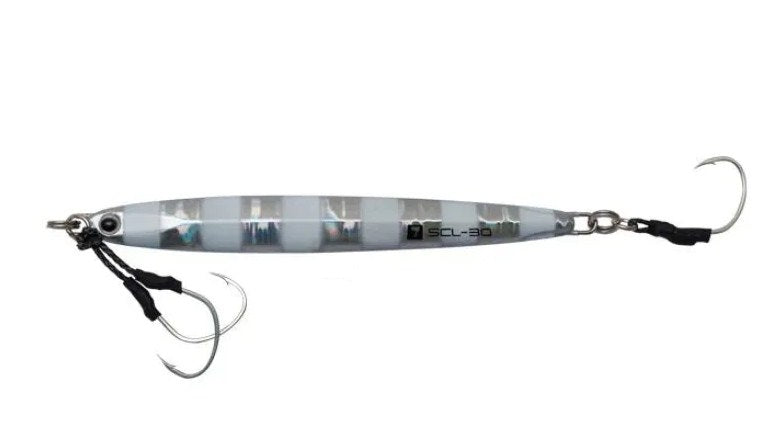 Джиг PALMS AR Slow Blatt CAST LONG SCL60 - 13.2cm/60gr в MG-530 Zebra Glow за риболов с висока ефективност.