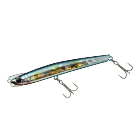 Морски воблер DAIWA MORETHAN VALENTE 90S - 9cm/11.8gr - Sinking с тънък профил и две позиции за закачане.