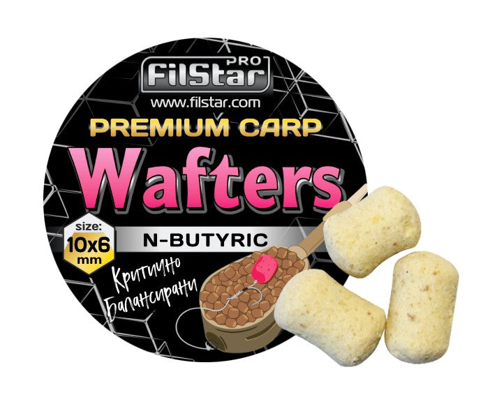 Балансирани дъмбели FilStar Wafters Premium Carp - 10x6mm / 30g - различни аромати