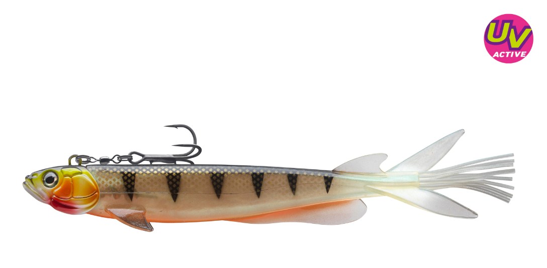 Пелагични силиконови примамки DAIWA PROREX V-MARLEY PELAGIC SHAD - 21cm/80gr (комплект) Natural Perch UV